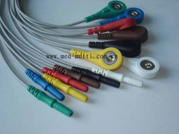 DIN холтеровское 7ld ЭКГ кабель|cable ecg|cable ccable din |