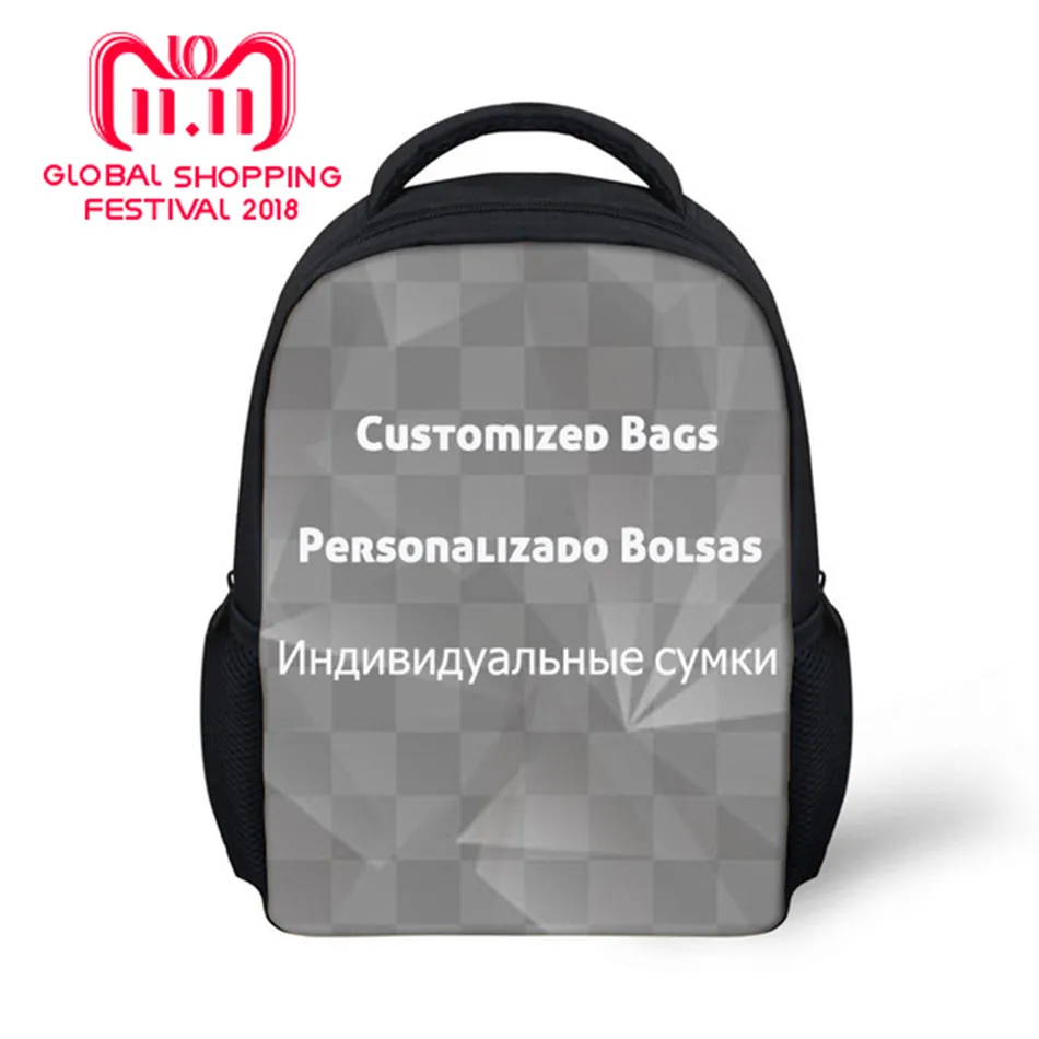 Customized Image Logo Backpack Women Men Travel Bags Compass