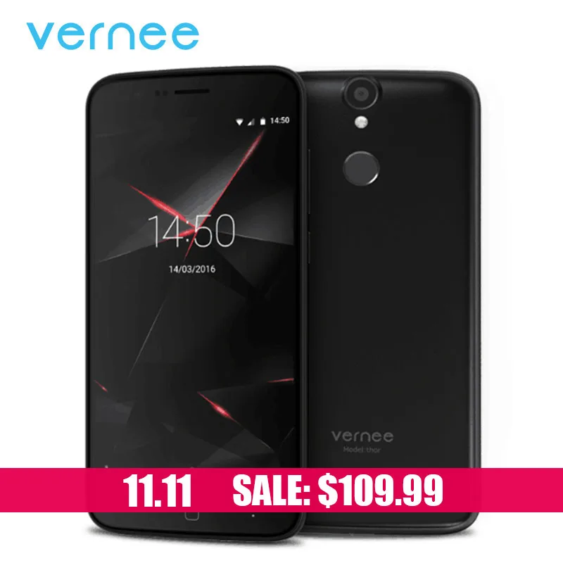 vernee Thor mobile phone Android 6.0 MT6753 Octa-Core 5.0Inch 1280*720 4G Dual Micro Sim Dual Standby 3G RAM 16G ROM Cell phones