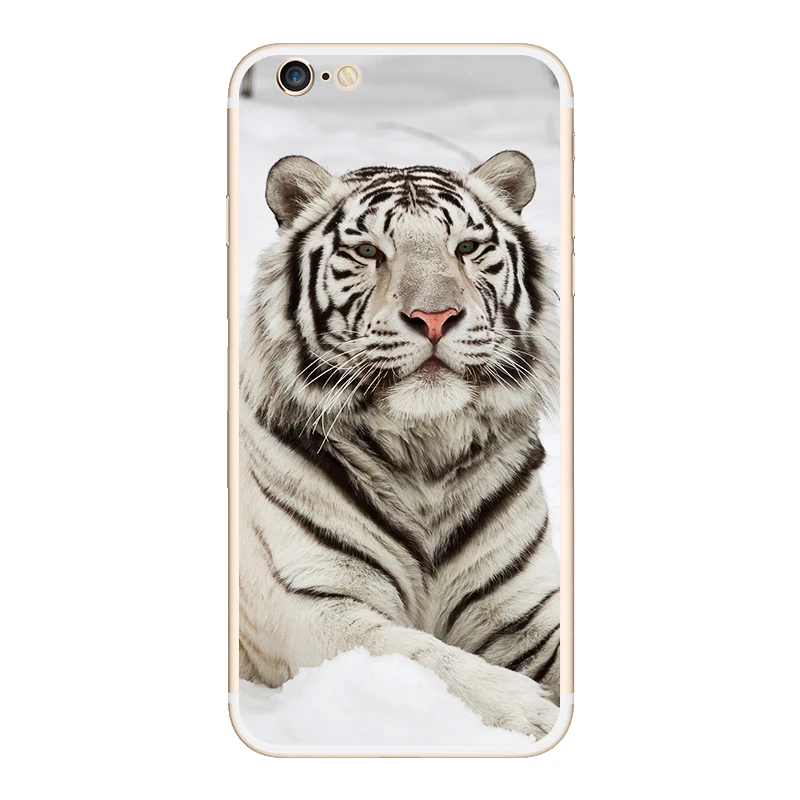 Bauqee ультра тонкий чехол для iPhone 6 s cat панда Тигр Животные милые Телефонные Чехлы