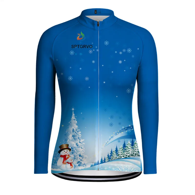 

SPTGRVO LairschDan 2018 Autumn Winter Thermal Fleece Cycling Jersey Long Sleeve Women Bike Wear Spring Summer Cycling Clothes