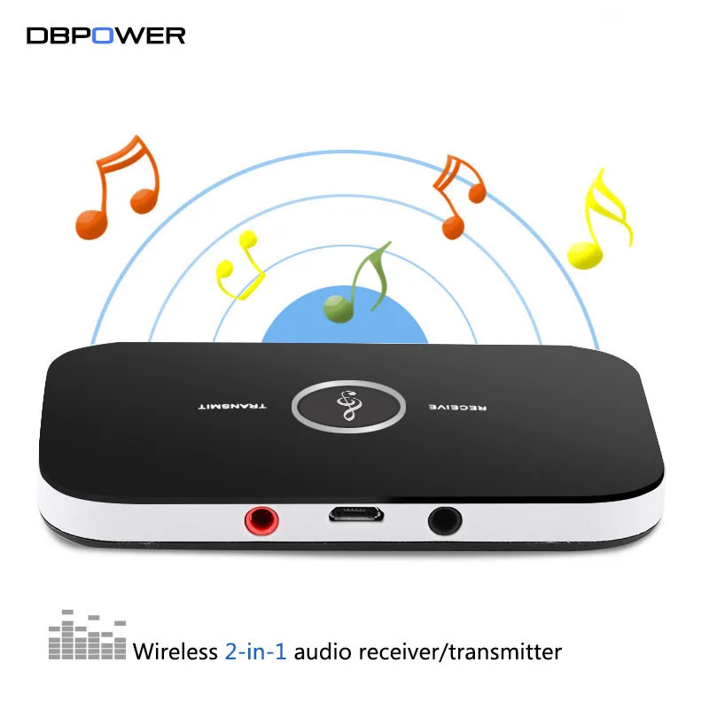 DBPOWER 2 in 1 Bluetooth Receiver Transmitter Wireless Audio Receiver for Stereo Music Support