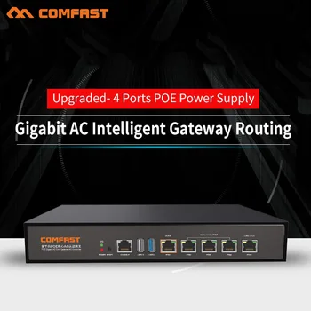 

2019 Comfast CF-AC101 full Gigabit AC + POE switch Gateway Routing Multi WAN Load balance 4 port poe Wifi Project AC wifi Router