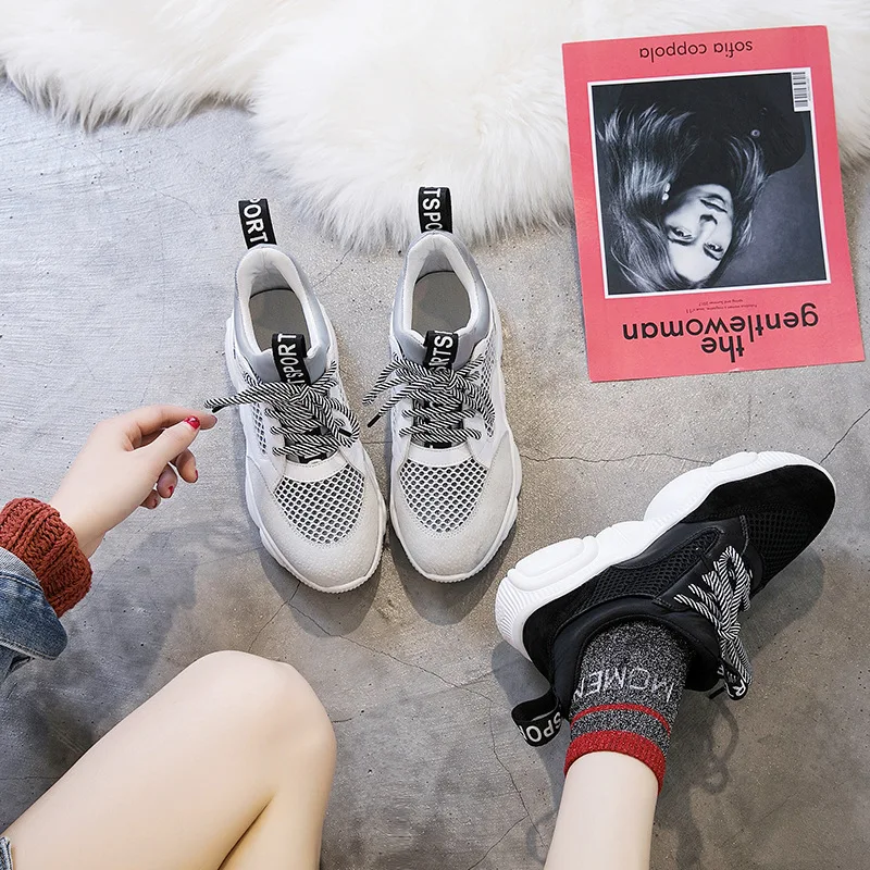JINBEILEE Female 2019 New Sports Running Shoes Casual Breathable Comfort Increased Female Outdoor Old Shoes Net Red Bear Shoes JINBEILEE Female 2019 New Sports Running Shoes Casual Breathable Comfort Increased Female Outdoor Old Shoes Net Red Bear Shoes