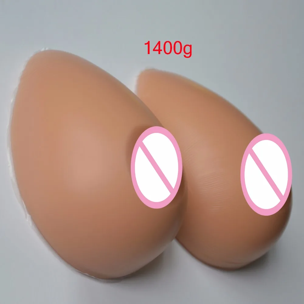 E Cup 1400g Artificial Silicone Breast Form False Fake Boobs Enhancer For Transgender Shemale Drag-Queen Fashion Gift