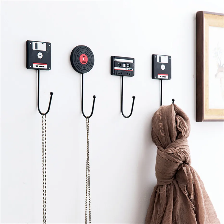 MeyJig 1PC Clothes Coat Hooks Key Storage Holder Bathroom Tools Organizer Hook On The Wall Door Home Decoration1