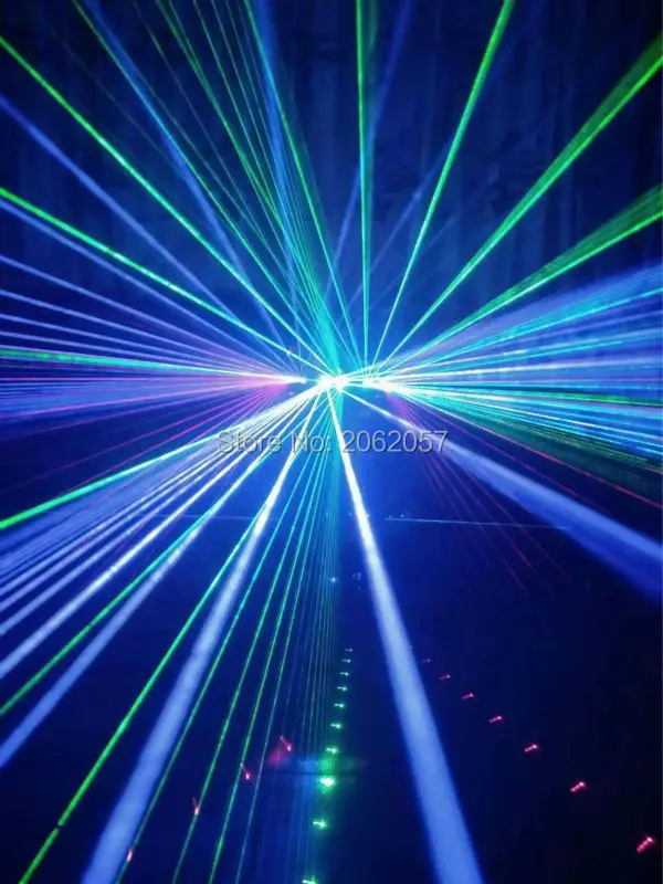 Новое поступление Веерообразный шестиглазный сканирующий лазерный свет для DJ Дискотека Сценический Эффект света с управлением vce Вечерние