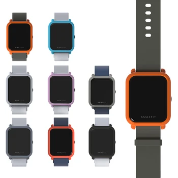 

For Huami Amazfit Bip BIT PACE Lite Youth 20mm color PC cover case Frame Shell for Huami Amazfit Smart Watch Replacement case