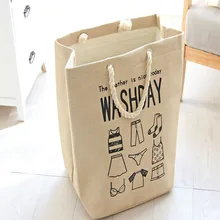 Хлопчатобумажная льняная одежда корзина для белья игрушки нижнее белье бюстгальтер складная сумка для хранения ведро для пикника украшение в детскую комнату сумки для покупок