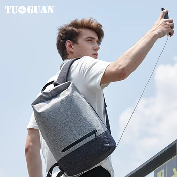 

Tuguan Brand Laptop Backpacks Waterproof School Student Bag Casual USB Charge Travel Men Boys Back Pack Bagpack Wholesale Bags