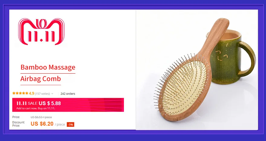 Cheap comb anti-static