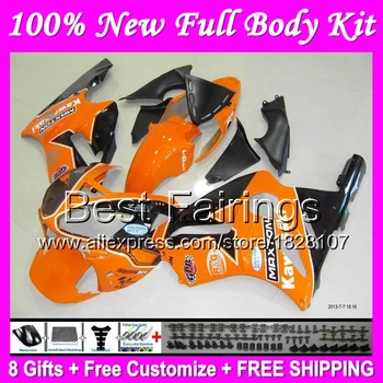 

Fairing For KAWASAKI Orange black NINJA ZX12R 00-01 00 01 B543 ZX 12 R Orange black ZX 12R ZX-12R 2000 ZX12 R 2001 +Decal
