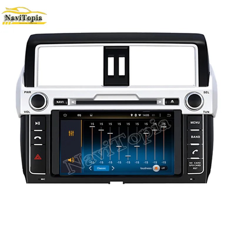 Top NAVITOPIA 4G RAM 32G ROM Octa Core Android 9.0 Car DVD GPS Navigation for Toyota Prado/LC150 for Prado 150 High level 2014 6