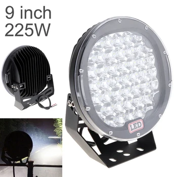 

9 inch LED Work Light Bar 225W LED Light Bar 12V 24V Spot / Flood Fit for 4WD 4x4 Truck Trailer SUV Off Road Boat ATV