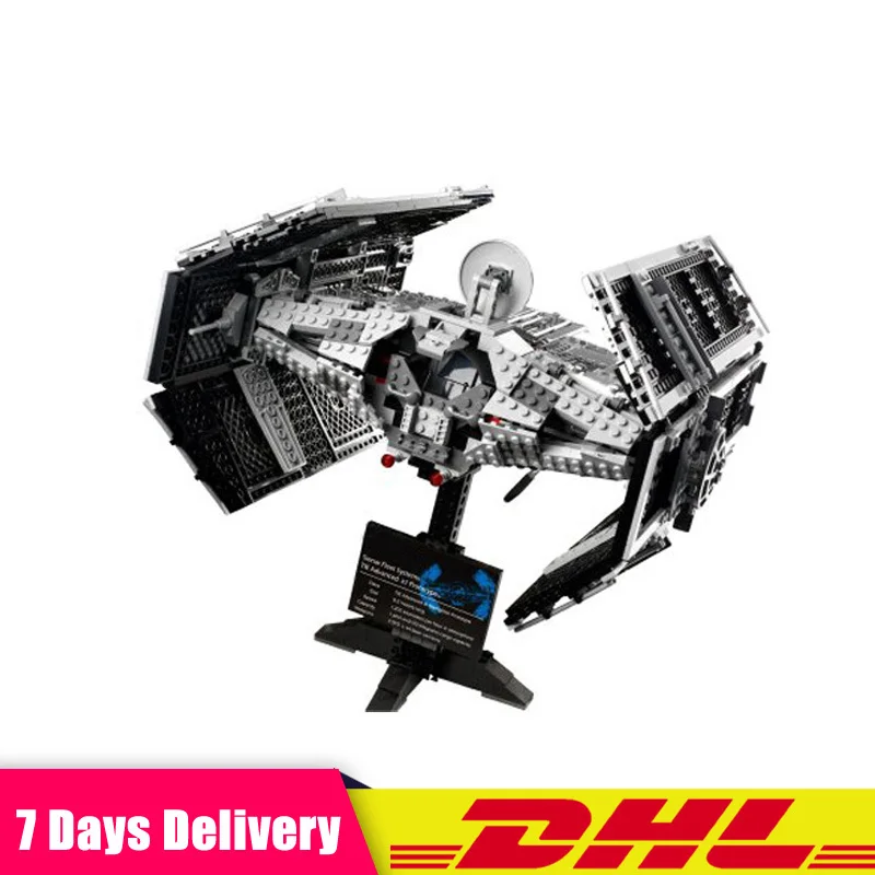 

LEPIN 05055 1212PCS Star Wars Vader's TIE Advanced Starfighter Building Blocks Bricks Set Toys Compatible LegoINGlys 10175