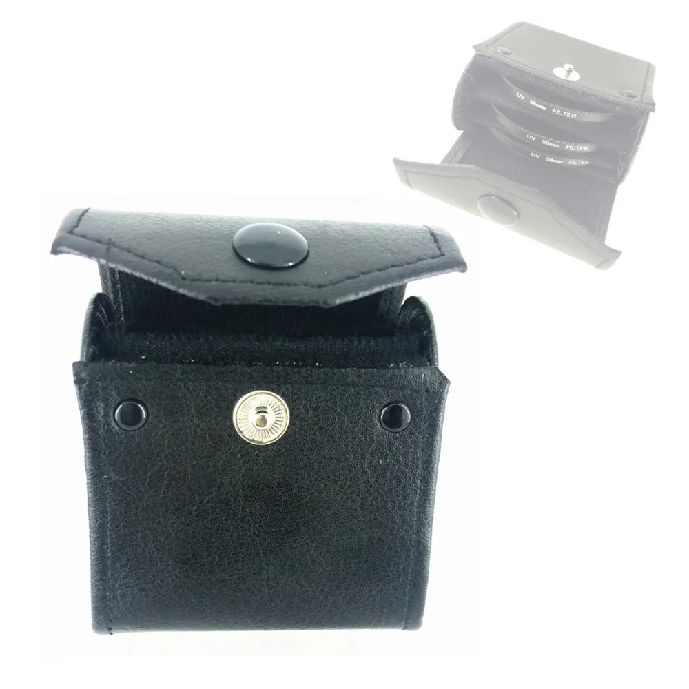 

Camera Filter PU Leather Case Box Pouch Bag for MC UV CPL ND Star Close-up Gradual Color Soft FLD Skylight Filters