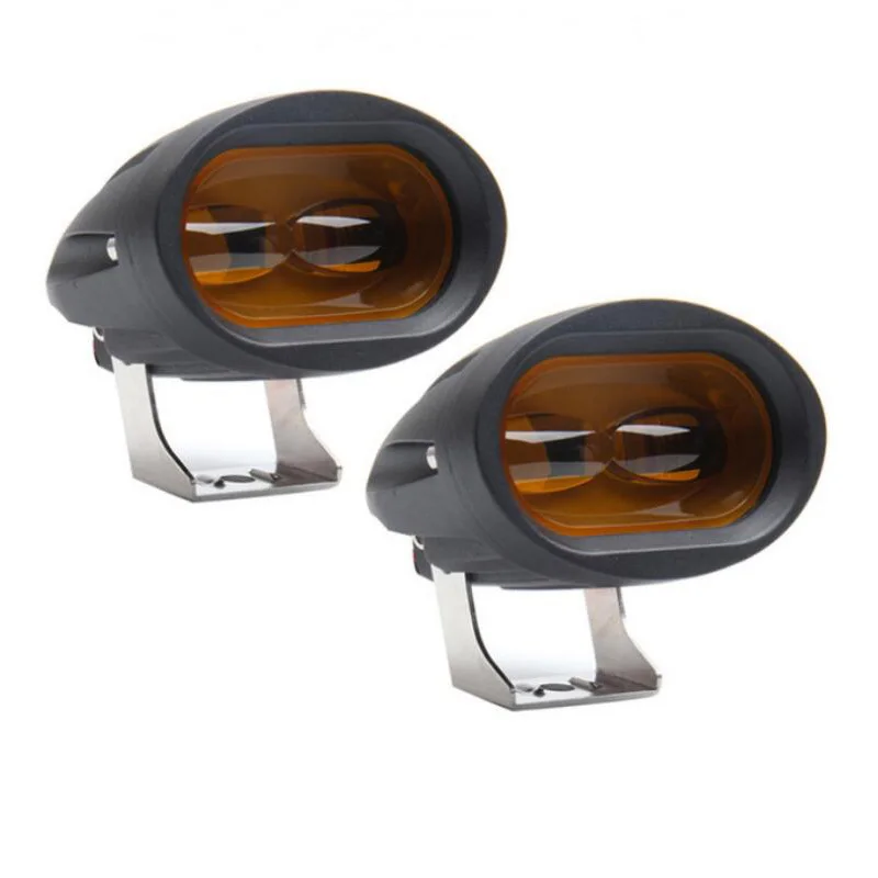 

New 6D 20W LED Work Light Headlight Bar White Amber Motorcycle Off Road Auxiliary Spot for Car Truck SUV ATV Driving Fog Lamp