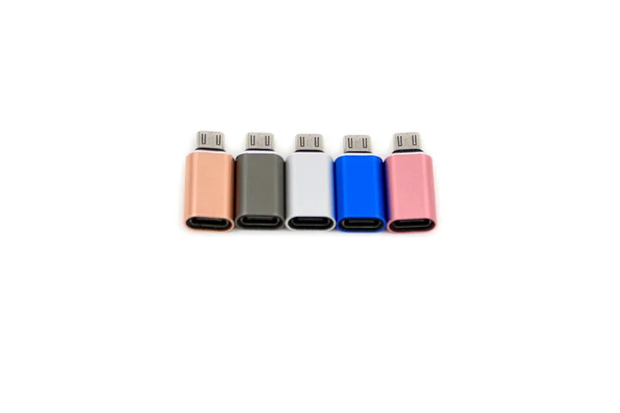 Алюминий Металлический micro usb 8 pin micro usb to usb 3,1 type C адаптер переходника разъема для MacBook oneplus 2 xiaomi nokia N1