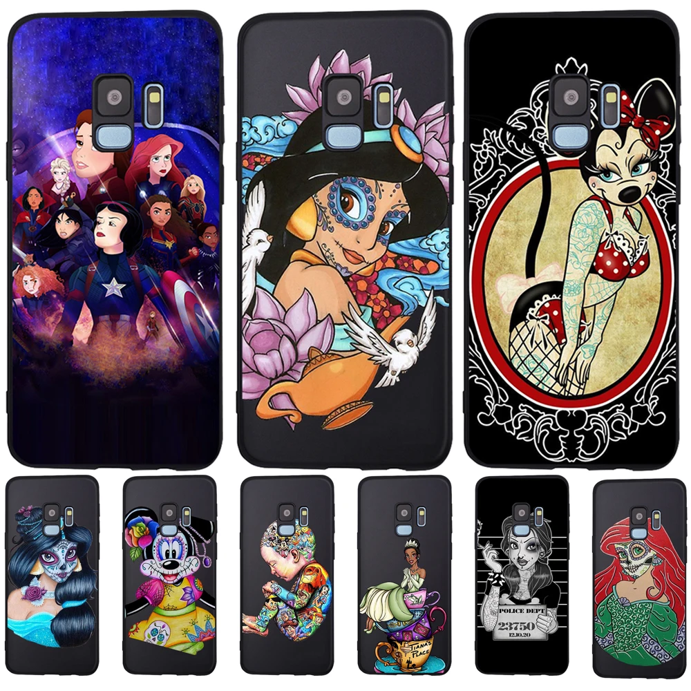 

princess DIY For Samsung Galaxy S6 S7 Edge S8 S9 S10 Plus Lite Note 8 9 A20 A30 A40 A50 A70 phone Case Cover Coque Etui