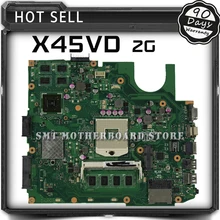 For ASUS X45VD REV 2.0 motherboard X45V laptop mainboard GT610M With 2GB RAM Slots tested well free shipping
