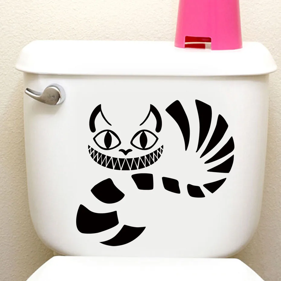 

Animal Cat Vinyl Decal Fashion Cartoon Decorative Toilet Sticker Removable Waterproof Wallpaper Modern Art Home Decoration