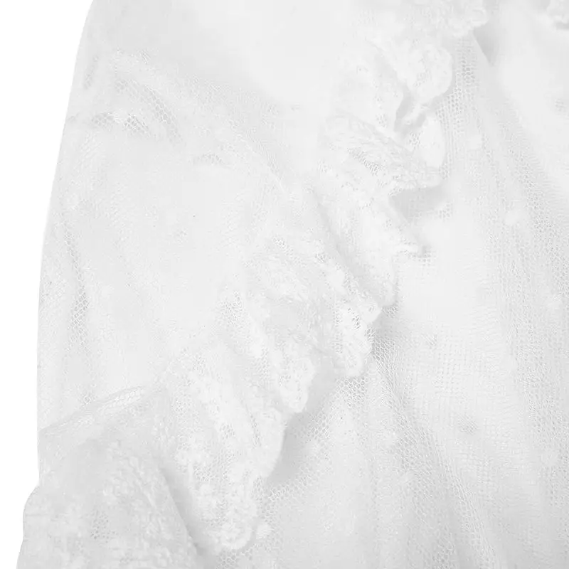 VONDA богемное белое кружевное платье женское сексуальное платье в горошек с v-образным вырезом и асимметричным подолом летнее праздничное платье кардиган Vestidos S-5XL