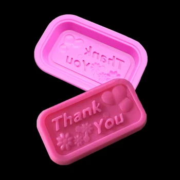 

South Korea's Small Natural Soap And Handmade Soap Silicone Mold Making Pastry Cake Thank You Shape Forming Tool