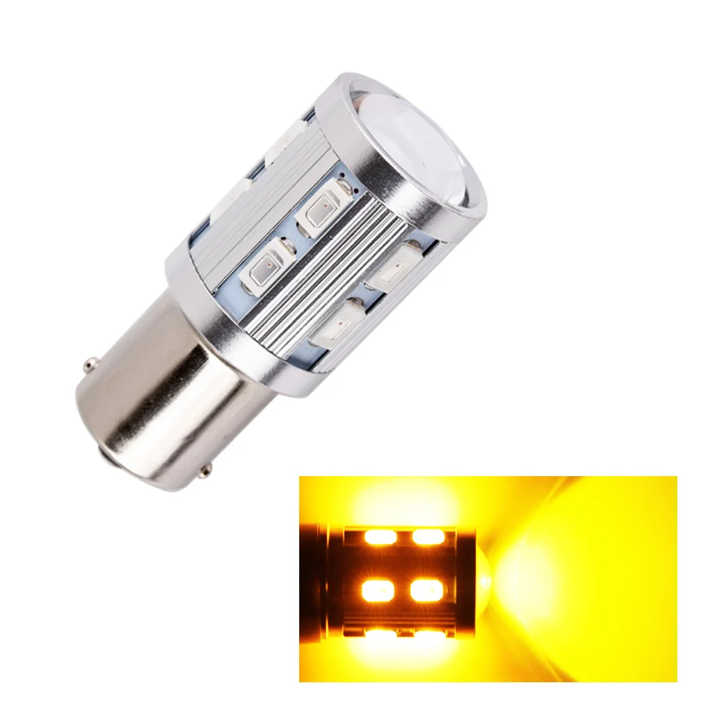 

1156 BA15S 12 SMD 5730 Led Chip p21w R5W Car LED bulb Reverse Brake Light Turn Signal Light Source parking 12V Amber Yellow