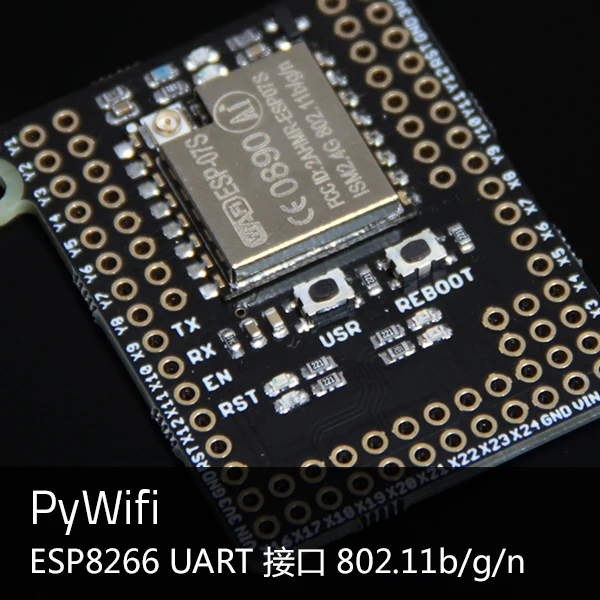 PyWifi Wifi плата для PyBoard pyton плата micropyton UART работает по команде ESP8266 802,11 b/g/n Поддержка Ios Android