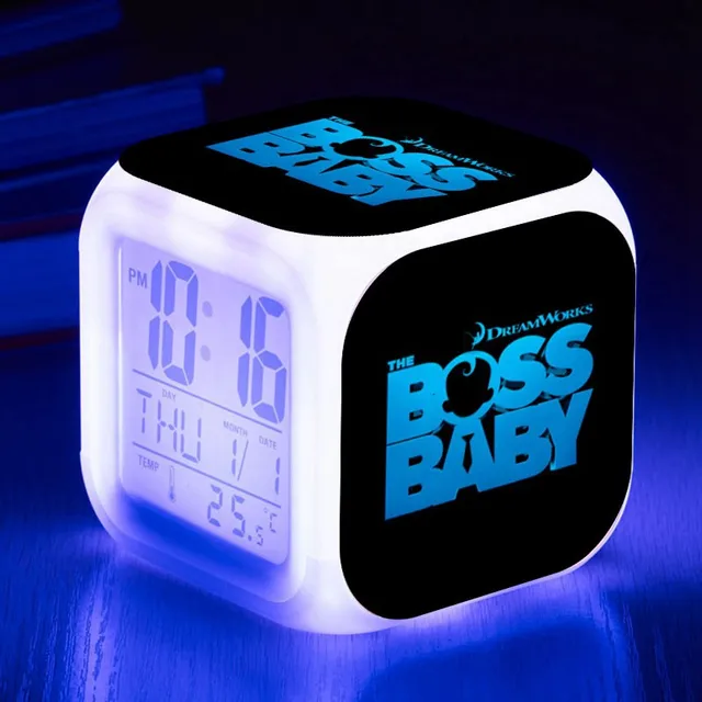 Kids Birthday Gifts Movie The Boss Baby LED Alarm Clock Digital reloj