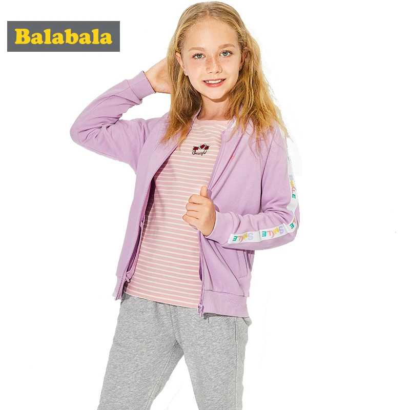 

Balabala girl tracksuits costume sport suit for girls child clothing suit set clothes Long Sleeve teenage clothes for girls
