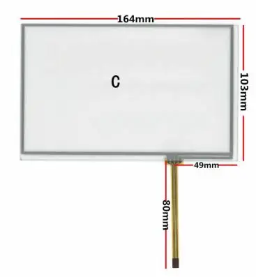 7,1 дюймов сенсорный экран для AT070TN83 V.1 AT070TN82 AT070TN84 сенсорный экран планшета панель Стекло 164*103 165*104