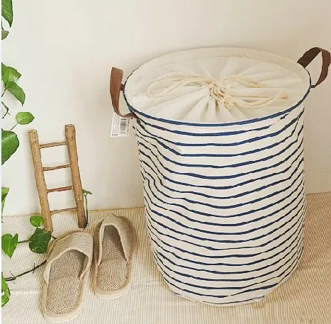 Zakka estilo navy raya azul y blanca ropa sucia cesta de almacenamiento de la ropa del bolso del almacenaje del bolso, gratis|bags for wedding dresses|bag retailbag wheel - AliExpress