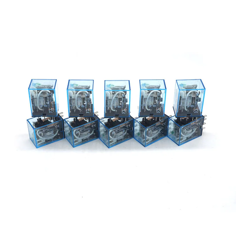 

10pcs DC12V 24V AC110V 220V 5A Coil DPDT Power Relay MY2NJ 8Pin 5A