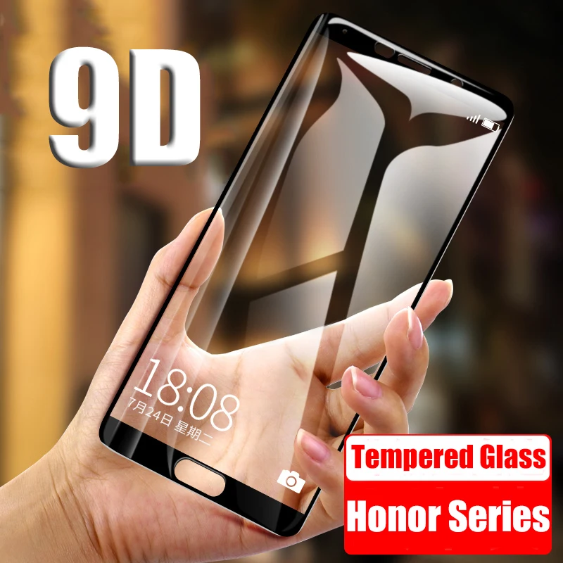

On Honor 8X 9D Protective Glass for Huawei Honor 7A 7X 7C Pro 8X 8 Pro 9 Lite View 10 V10 V9 Honor9 9H Tempered Screen Protector