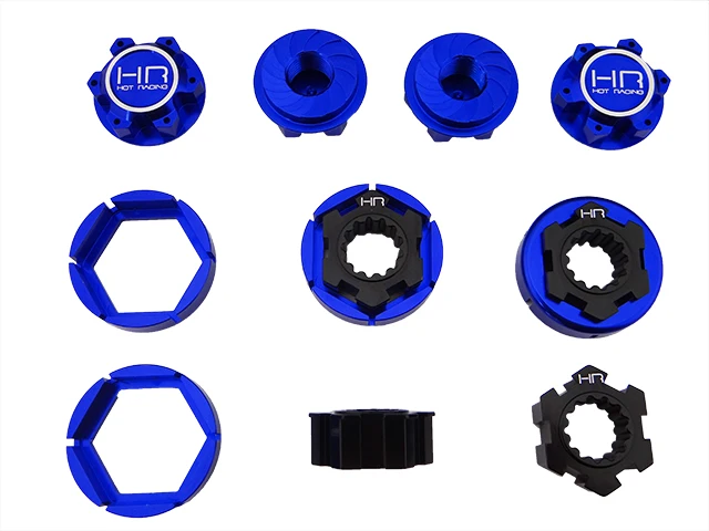 Hot Racing Traxxas X-Maxx XMX10X06 ALUMINUM HUB 24MM WHEEL LOCK SET XMAXX NEW NIP