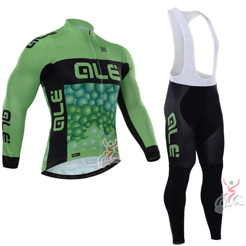 2016 New Outdoor font b Sport b font Men s ALE cycling long sleeve jersey bib