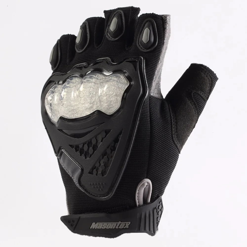 Оптом; Прямая ; MASONTEX мотоциклетные перчатки без пальцев/Половина Finger жесткий перчатки с защитой суставов Спорт на открытом воздухе перчатки подходят для мотоцикла