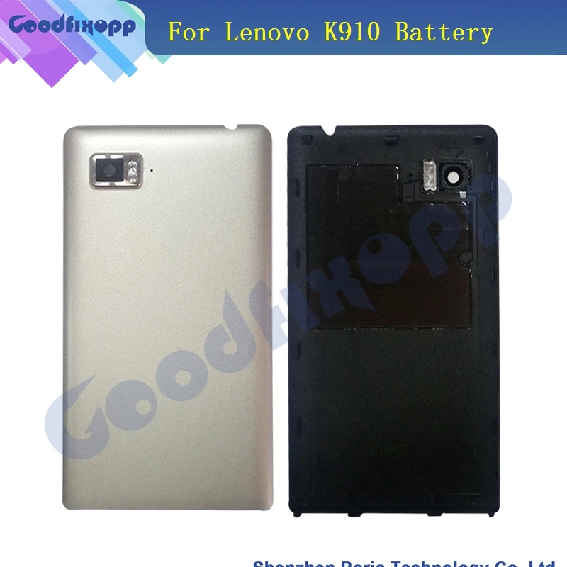 LEN017 For Lenovo K910 K910E Vibe Z Original Battery Back Cover Housing Door Case Replacement Parts With Camera Lens(2)