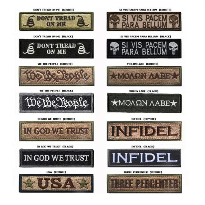 

3D Embroidery Long Article Chest Woven Lable Mc Gradyg Style Design Badge Military Patches Badges 9.5*2.6cm 1pc