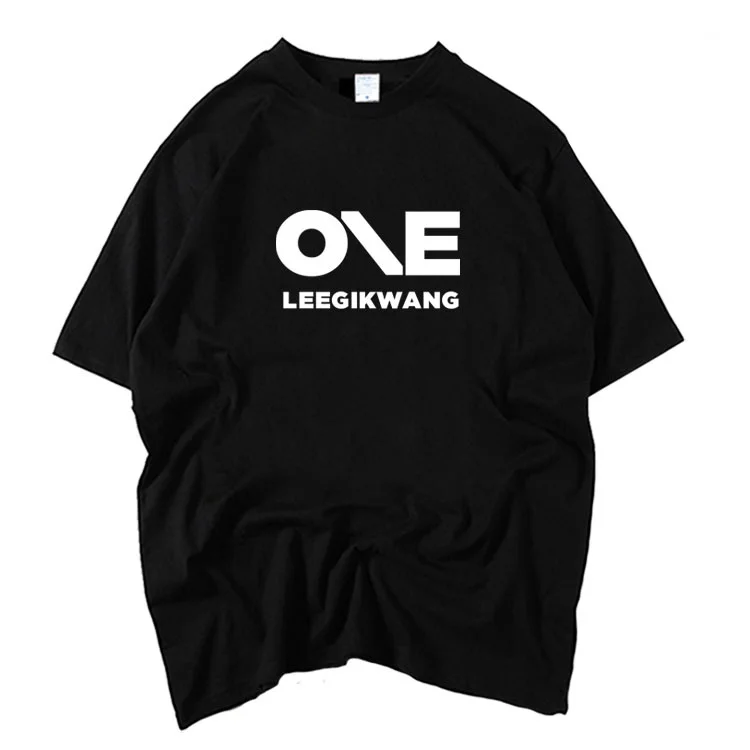 Летняя стильная футболка leegikwang album one с круглым вырезом и короткими рукавами kpop, свободная футболка унисекс, модная футболка «Розовая пантера»