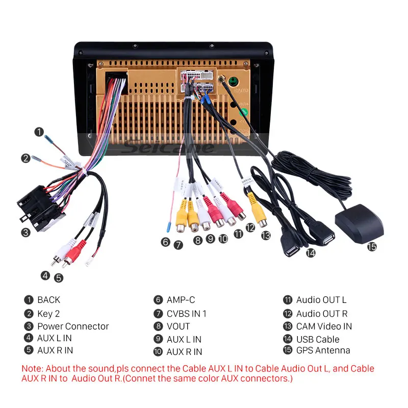  Seicane Android 81 9 pulgadas coche GPS navegación Radio para 2006-2010 Hyundai Azera autoestéreo s