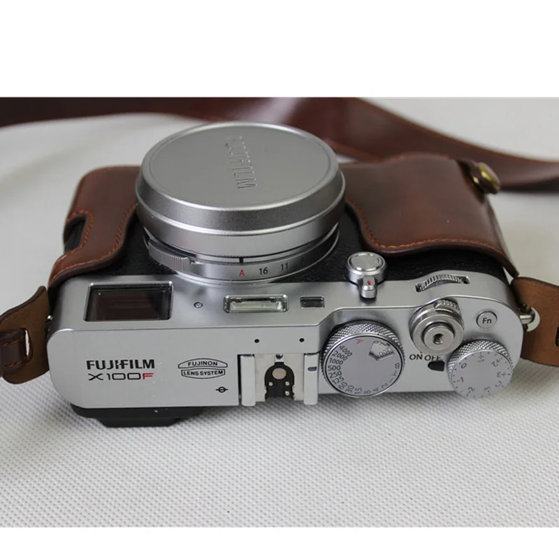 Классическая Камера случай PU кожаная сумка для Fujifilm Fuji X100F+ нижнее отверстие Батарея делюкс версия крышка
