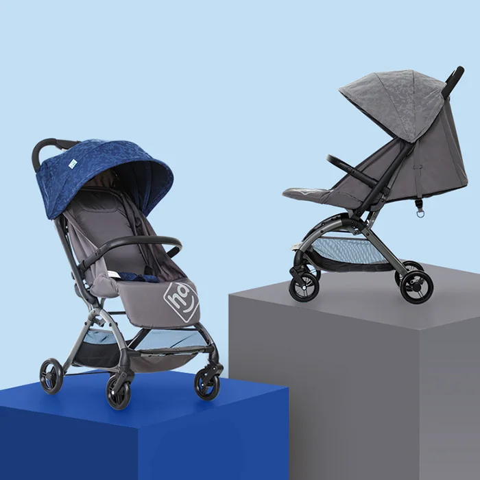 

Portable Baby Four-Wheeled Stroller Cart Large-Capacity Storage Basket Detachable Front Armrest Breathable Baby Stroller Gifts