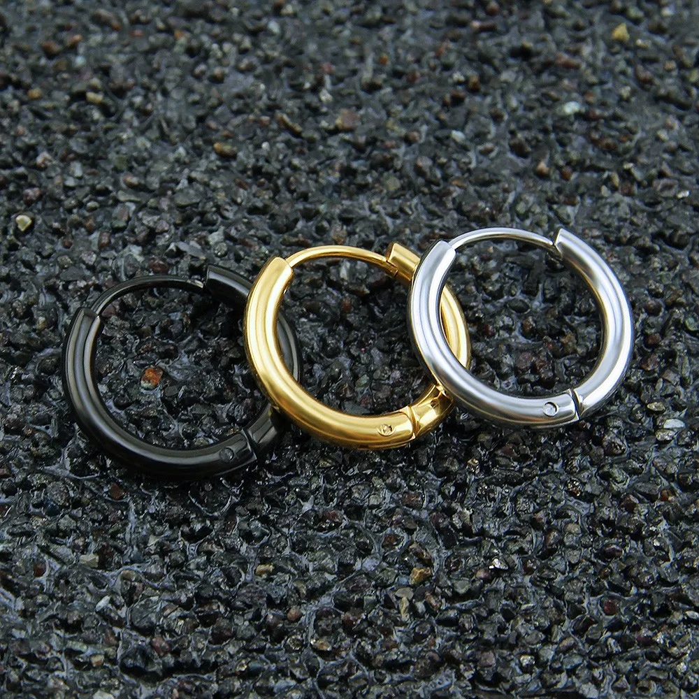 1 пара, серьги-кольца, простой Летний стиль, круглые серьги-кольца для женщин и мужчин, круглые популярные серьги, ювелирное изделие 8 мм-20 мм, бижутерия A