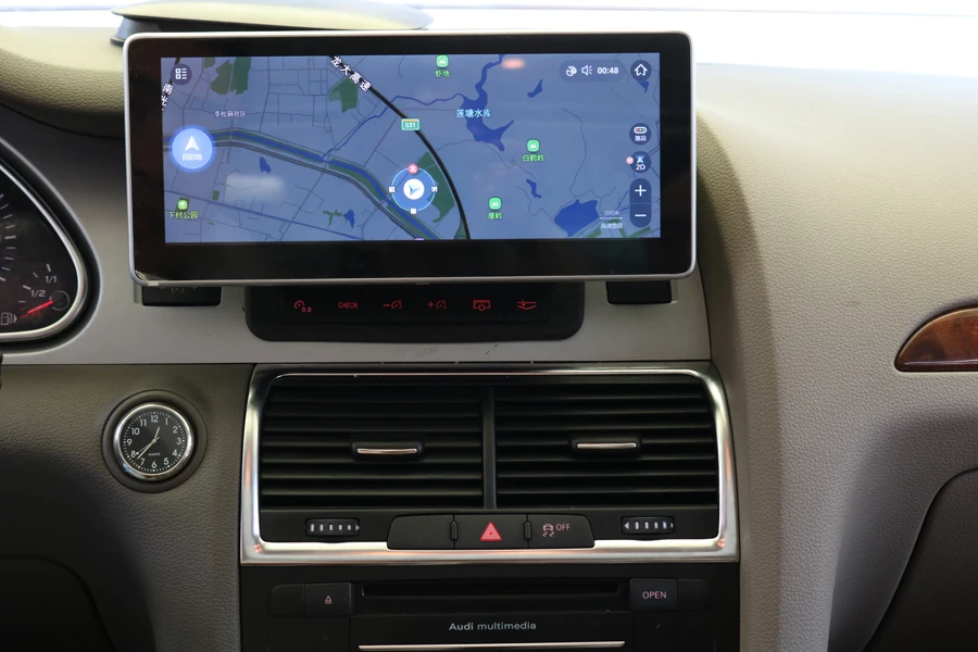 

10.25" android 8.0 screen 8core premium system car gps navigation Fit for Audi Q7 2011 + stereo phonelink bluetooth radio device