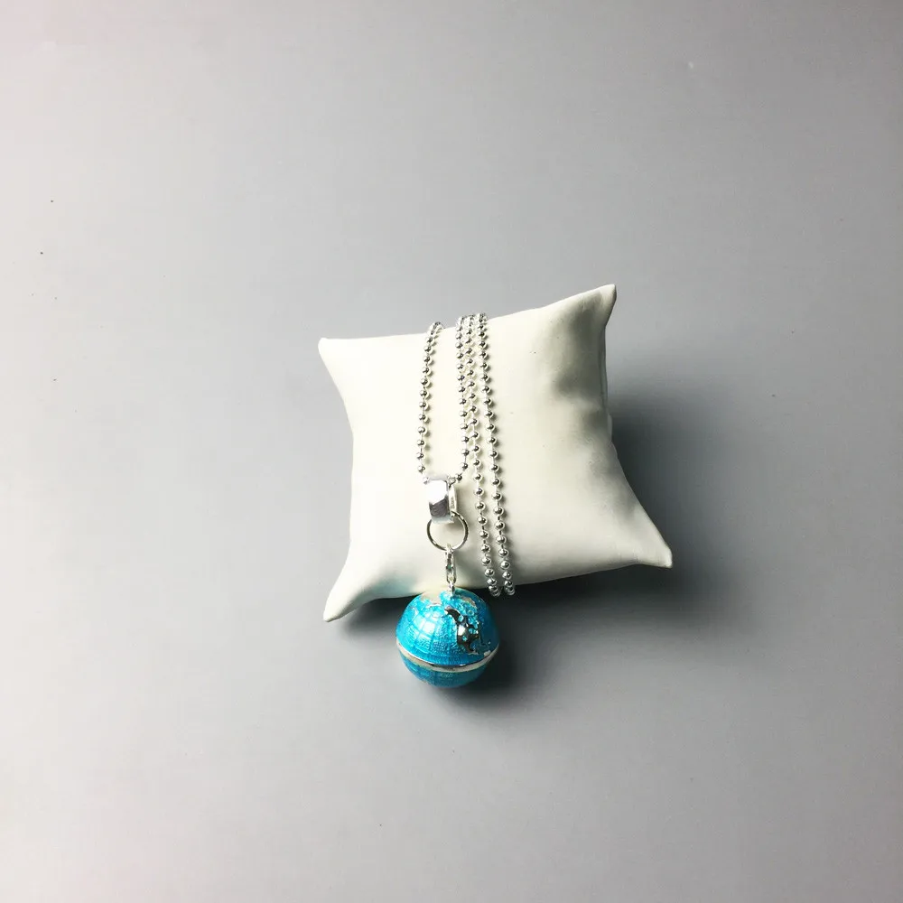 Ожерелья и подвески Серебряного голубого цветов|Ожерелья с подвеской| |