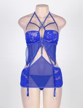 RW80287 See through crocheted lenceria sexy hot hollow out sleepwear women erotic design sex product women sexy nighty chemise