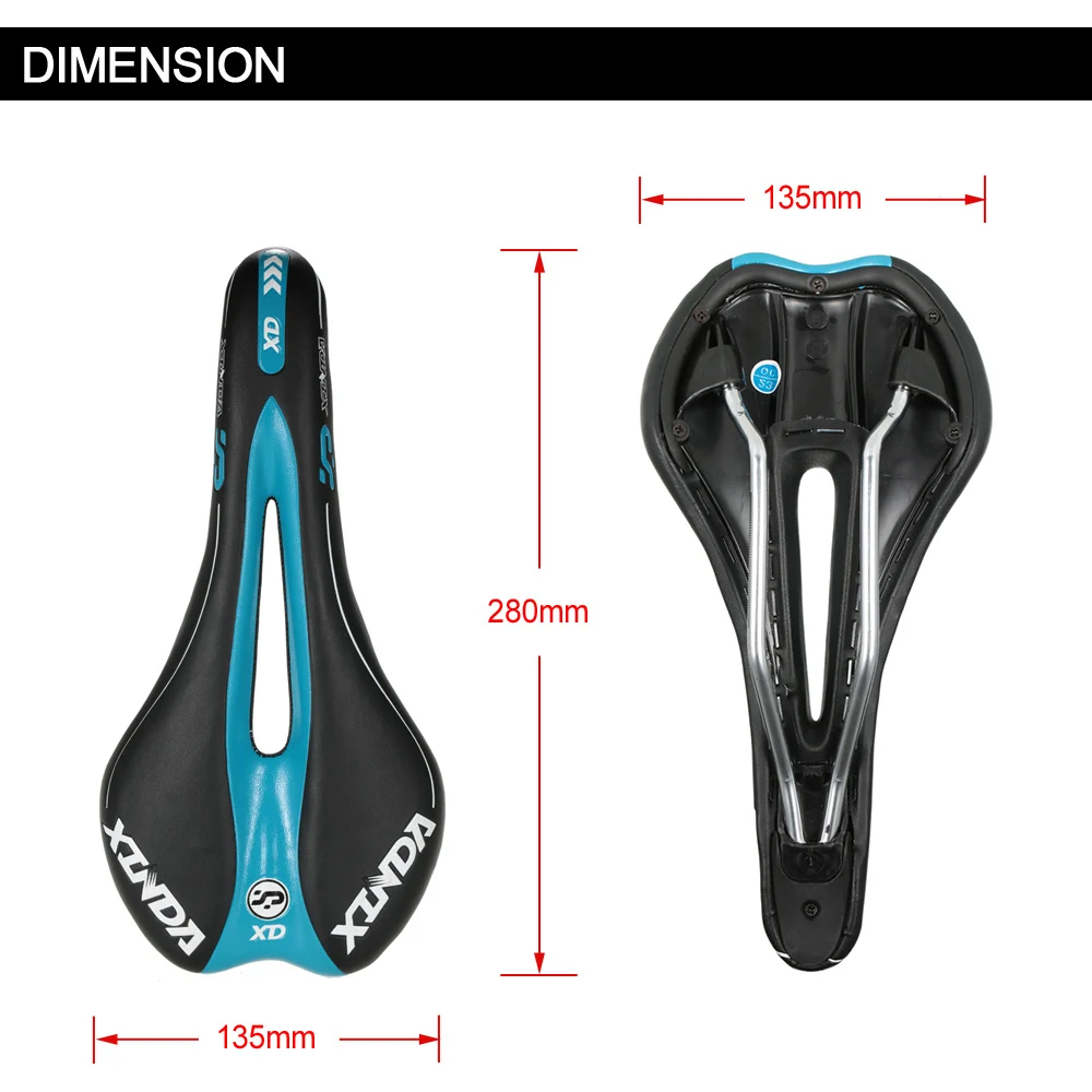 PVC Artificial Leather Bicycle Saddle Breathable Mountain Bike Saddle Road Bicycle Seat Cushion Pad with Scale