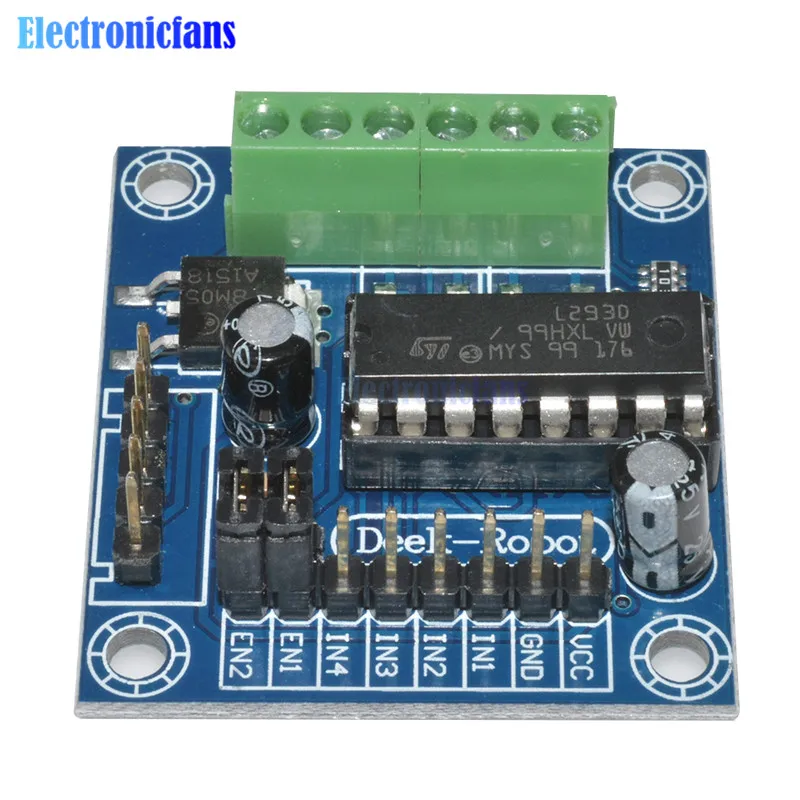 diymore Mini 4-Channel Motor Drive Shield L293 L293D Expansion Board Module High Voltage Current For Arduino R3 MEGA 2560